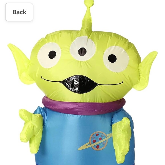 JUROSAICA Inflatable Alien Costume Adult Green Alien 2 thumbnail image